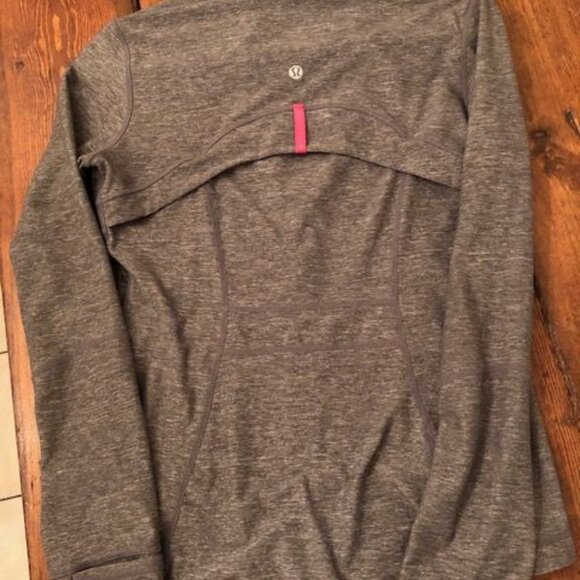 Lululemon Define Jacket Grey with Hot pink trim - Picture 2 of 4